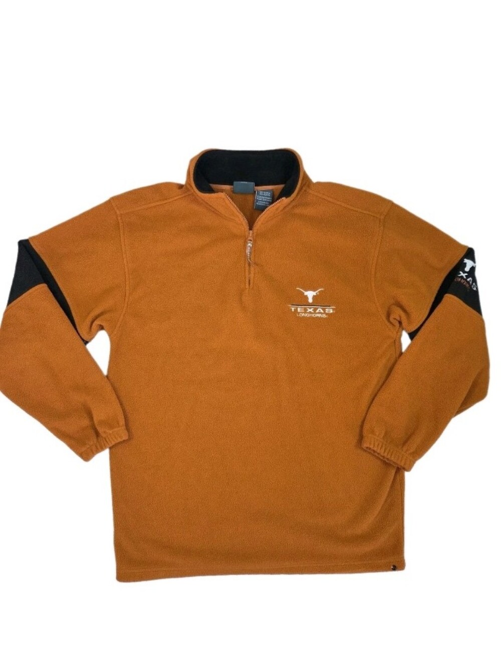 Active Texas Longhorns Pullover Jacket Vintage Size L Orange Logo NCAA